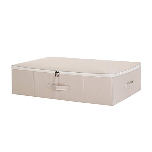 Boîte de rangement pliable rectangle plat 70x40x18 cm pour vêtements et linge