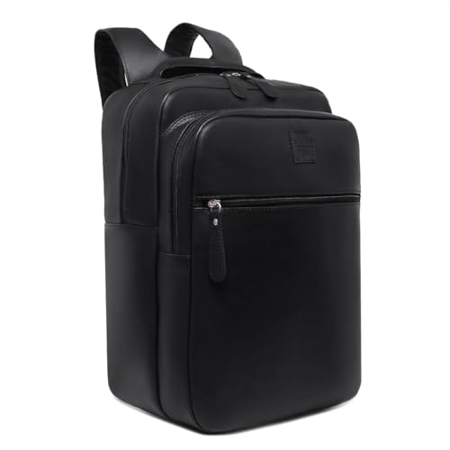 Mochila Unissex De Couro Legitimo Notebook Executiva Office (Preta)