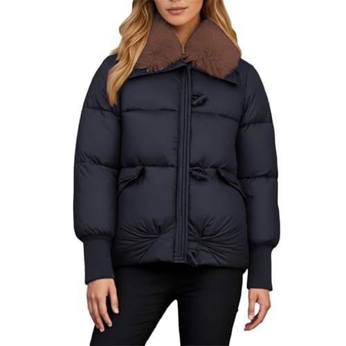 Manteau d'hiver à capuche synthétique doudoune pour le quotidien