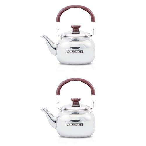 RoyalfordStove Top Tea Kettle 1 Liter + 2 Liter Stove Top Tea Kettle