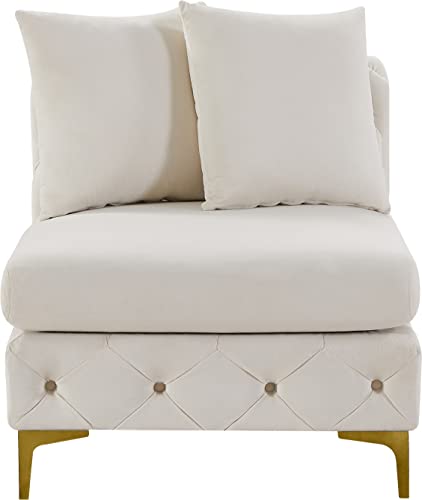 Sillón Modular Terciopelo Crema miniatura 6