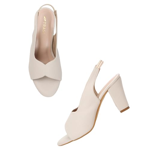 TRASE Women's Ankle Strap Block Heels Sandals| Fashionable Sandals for Women & Girls | Light weight, Soft Footbed, Comfortable & Stylish - (47067) - Image 5