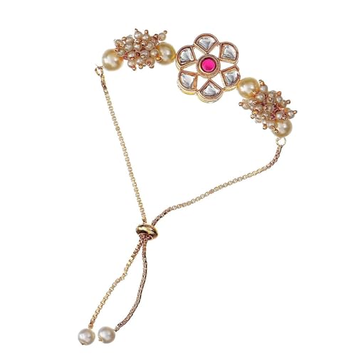 Image of Elegant Traditional Gold Plated /Rakhi Combo Of 1 Piece for Men and Women /brother /sister /bhabhi Kundan Stone combo set (Same as Shown In Image)