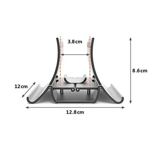 Soporte vertical para ordenador portátil estante de colocación universal por gravedad negro 3