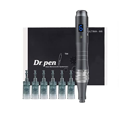 Image of R A Products Dr. Pen Ultima M8 Professional Wireless Auto Pen Kit for Face Body w /6pcs Tips (4Pcs 16pins + 2Pcs 36pins)