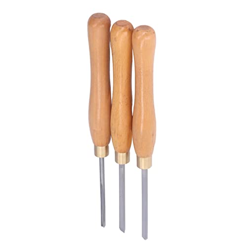 Herramientas de Torneado para Madera 3 Piezas con Mango de Haya miniatura 4