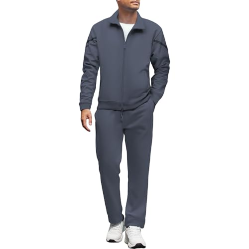 Generisch Tuta sportiva da uomo, in tinta unita, per l'inverno,