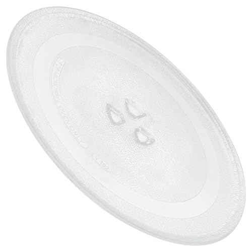 HOMSFOU Plateau de Remplacement en Verre 28,5 CM pour Micro-Ondes, Compatible Majorité des Appareils Utilisation Sécurisée à Domicile
