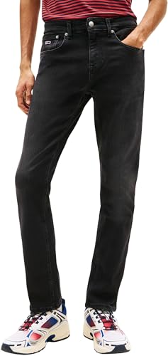 Tommy Jeans Męski Scanton Slim AI3385 DM0DM21888, Denim (Denim Black), 29W/34L, Denim (Denim Black), 29W / 34L