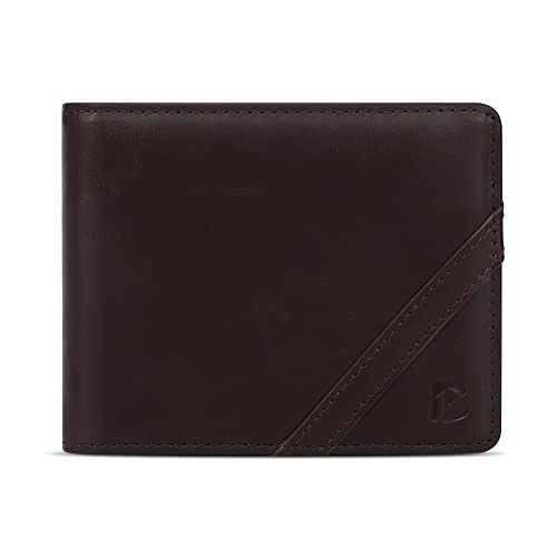 Geldbörse mit Geldklammer Münzfach Leder Slim Portemonnaie RFID NFC Schutz inklusive Geschenkbox Braun Cover