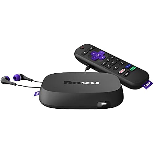 Roku Ultra | Streaming Device HD/4K/HDR/Dolby Vision with Dolby Atmos, Bluetooth Streaming, and Roku Voice Remote with Headphone Jack and Personal Shortcuts, includes Premium HDMI® Cable