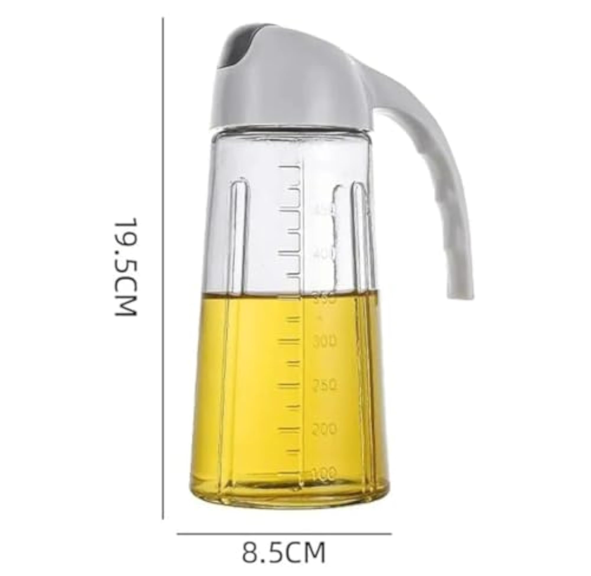 630 ML Automatic Oil Dispenser Bottle with Flip Top Lid