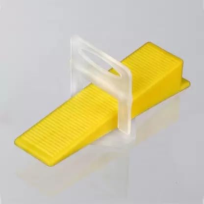 Tile Leveling System Plastic 4mm 50 Sets Tile Leveling System Wall Floor Spacer Tile Levelling Tools, 50 Wedge and 50 Clips (50)-image-27
