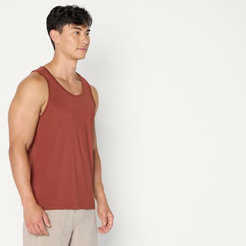 Image of Amazon Essentials Men's Quick Dry Tech Stretch Active Sleeveless Gym Tank Top Workout Shirt