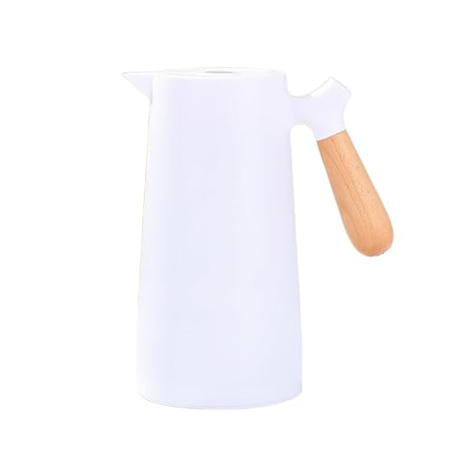 Miwish 卓上ポット 保温ポット 魔法瓶 保温 保冷 真空断熱 高い保温効力 軽量 家庭用 オフィス リビング 卓上 携帯 1リットル ガラス製 北欧 おしゃれ