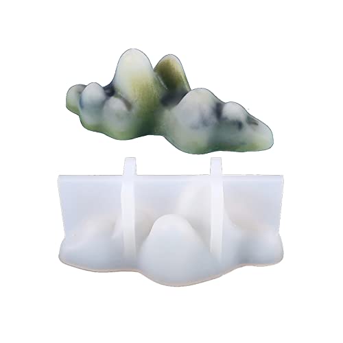 Landscape Simulation Silicone Mold Decorative 3D Mountain for Resin Mold for Painting Clay Jewelry