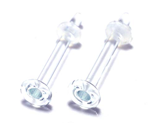強化ガラスリテーナー 2本セット 20G 18G 16G 14G 12G 10G 8G 軟骨ピアス ボディピアス ピアス 金属アレルギー つけっぱなし セカンドピアス 透明ピアス トラガス ヘリックス へそピアス コンク イヤーロブ 眉ピアス ガラス リテーナー