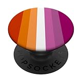 Proud Lesbian Community Colourful Pride Flag LGBT Gift PopSockets Adhesive PopGrip