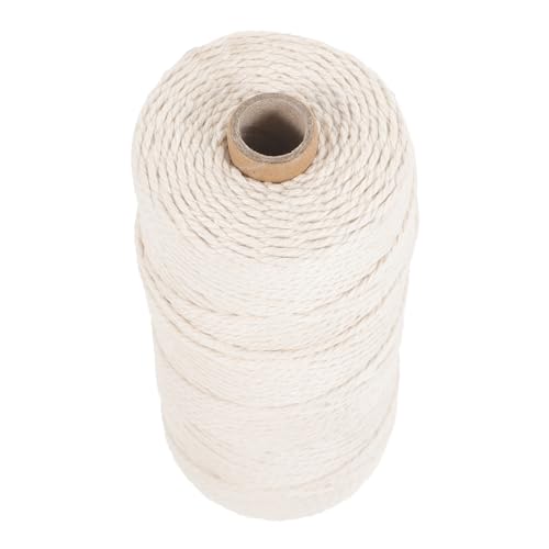 Yardenfun Cuerda de Algodón para Atar Carne de Hilo de Cocina Empacar Carne Multiusos Jardinería y Manualidades Grosor