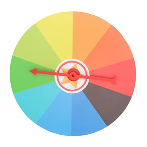 1 Spinning Wheel Set Prize Wheel Wall Spinning Wheel Table Color Prize Plastic Prize Wheel Fortune Game Carnival Spinning Wheel Toy Game Prize Wheel #TOP11