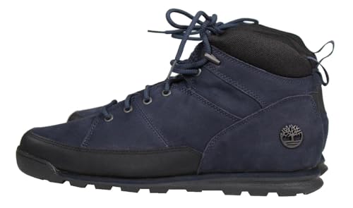 Chaussures Timberland Euro Rock Mid hommes en nubuck bleu marine