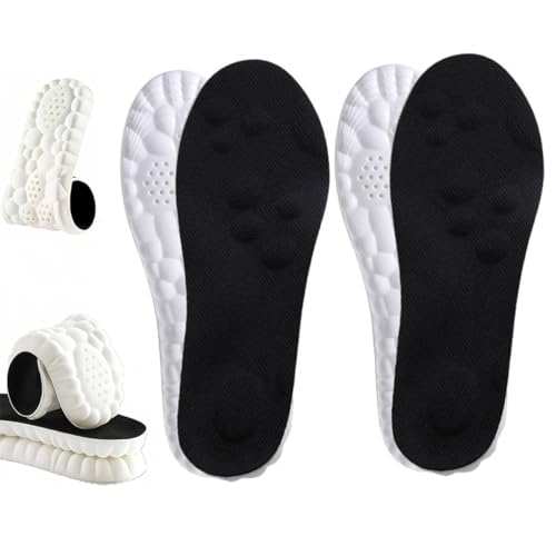 4D Cloud Insoles for Men Women, Breathable Memory Foam Cloud...