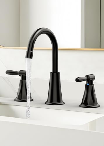 Bathroom-Faucets-2024-Upgraded-Filter-Water-Matte-Black-Bathroom-Faucet-WPop-up-Drain-Stainless-Steel-Faucet-Remove-Chlorine-Reduces-Dry-Skin-Protect-for-Nail-Oral-Health