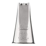 Ateco 89 3-Hole Open Star Piping Tip for Baking, Silver, Stainless Steel