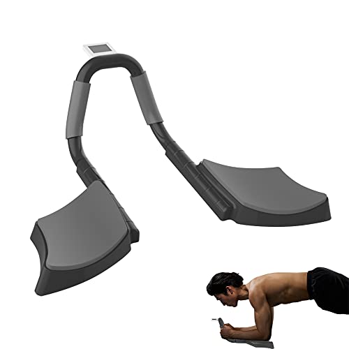 HIULLEN Pushups Board,Multifonction Timing Plank Trainer avec écran LCD et minuterie,Appareil d'entraînement Push-Up pour l'intérieur, Gymnastique et l'extérieur Muscle Training Fitness Exercise,Noir Cover