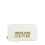  Versace Jeans Couture Große Geldbörse mit Reißverschluss und Logo (Farbe: Weiß – Größe: 1)