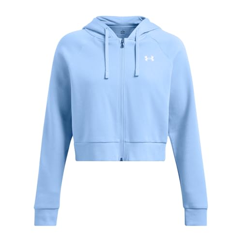 Under Armour Women's Rival Fleece Cropped Full Zip3