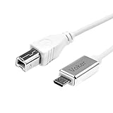 DURABLE AND STURDY DESIGN: This Micro USB to MIDI cable has a metal material surface that is different from other plastic connectors. It can provide data transmission and good sound quality to provide high quality.