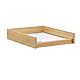 Relaxdays Dokumentenablage Holz, DIN A4 Papierfach, Büro, Schreibtisch, flach, Briefablage Bambus, BxT: 25x33 cm, Natur