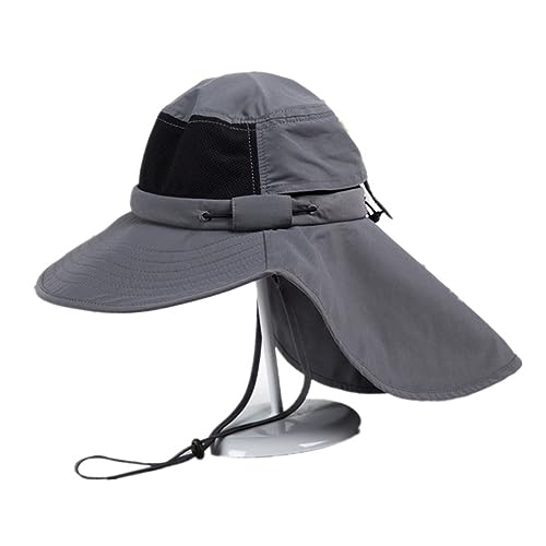 Holibanna Sombrero Protector Solar Sombrero De Sol Plegable para Mujer Sombrero De Sol De Los Hombres Sombrero De Damas Sombrero De Pesca De Las Mujeres Sombreros Sombrero De Bebé Dark Grey
