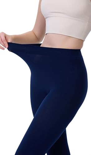 Image of DUCMODA Women's 70D Semi-Opaque Tights High Waist Solid Soft Stretch Pantyhose