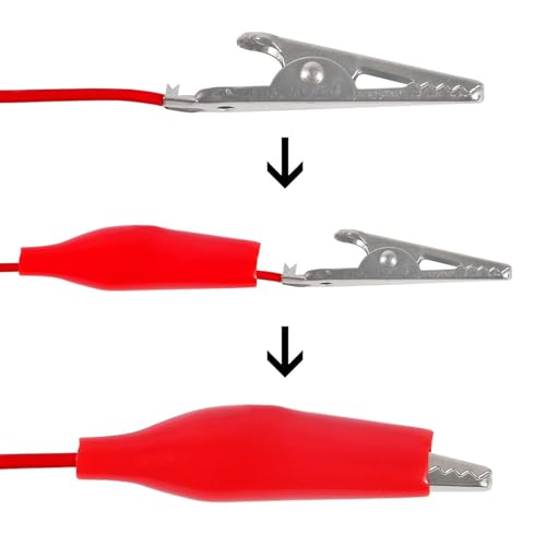Image of 5PCS Banana Plug to Alligator Clip Test Leads 4mm Banana Plug Crocodile Clips Soft Flexible Cable for Electrical Test 1m /39.37inch