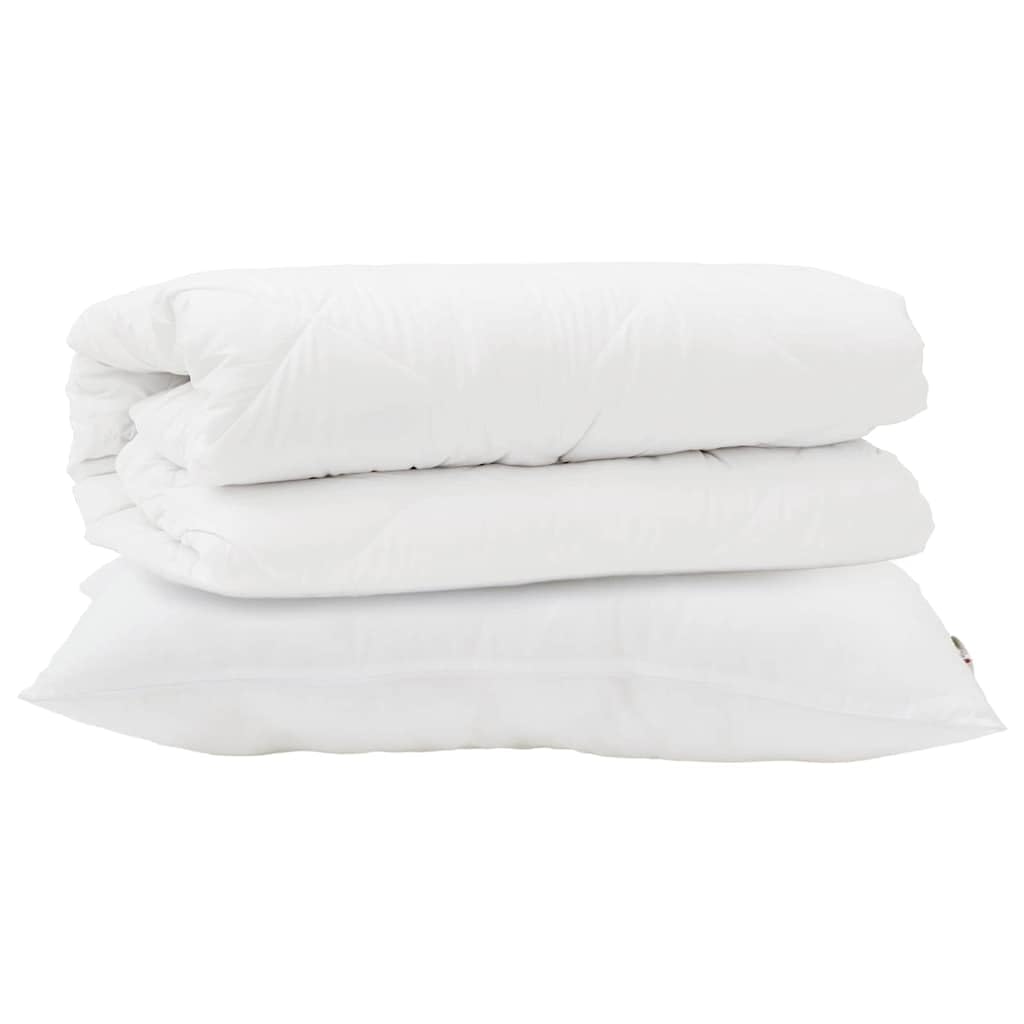 Generico Set di Piumoni con Cuscino 2 PCS Bianco Microfibra,Biancheria,Lenzuola e Coperte,Trapunte e piumini-3376839
