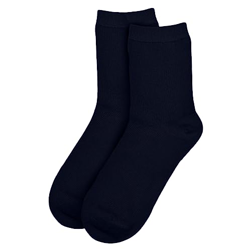 Image of Jacob Alexander Pair of Adult Solid Crew Dress Socks