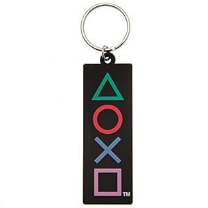 Pyramid International Unisex Playstation (Shapes) Gummi-Schlüsselanhänger, Multi, Einheitsgröße