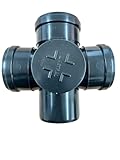 110MM Black Soil Waste Pipe and Ring Seal Fittings Push Fit Fittings Cross Branch Tee with Door