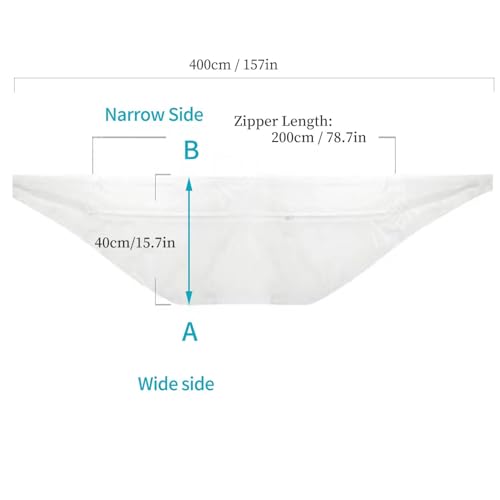 400CM Fensterabdichtung für Mobile Klimageräte, Klimaanlagen, Wäschetrockner, Ablufttrockner, Fensterabdichtung Klimaanlage, Hot Air Stop zum Anbringen an Fenster, Flügelfenster, Dachfenster