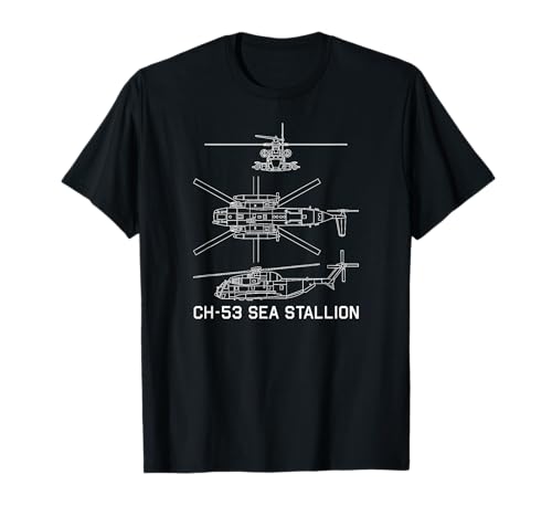 Plan de l'hélicoptère militaire CH-53 T-Shirt