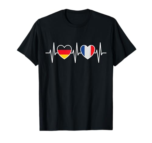 Allemagne et France France Drapeau français Drapeaux T-Shirt