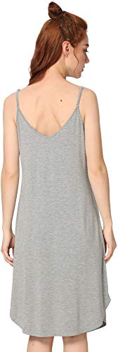 Image of GYS Women's Bamboo Viscose Full Slips for Under Dresses Cami Slip Dress | Lightweight, Anti Static, Adjustable Spaghetti Straps, Silky Soft, Moisture-Wicking, Perfect for Sheer Dresses
