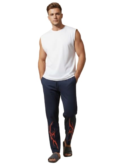 xenios |Men's Printed Summer Wear Bottom Wear(Track-Pant)_M4-BLUE-picture-12