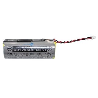 SIMPLETEK - Batteria al Litio CR17450 1CR17450E-N Compatibile con Telepass | 3V 4,5 cm (lunghezza) x 1,6 cm (diametro) | Cavo 4 cm Connettore 2 Pin (Ricondizionato)