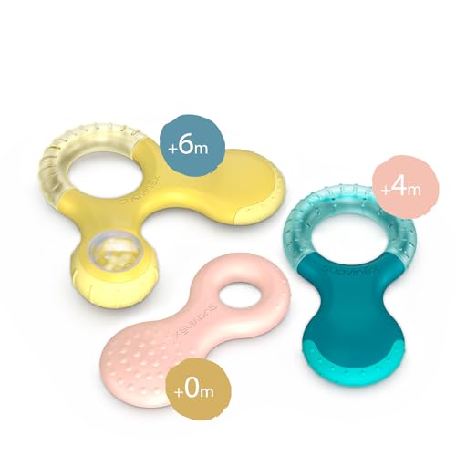 Miniatura 6 de Suavinex Mordedor De Bebé Refrigerante, A Partir De 4 Meses. Anillo De Dentición Refrigerante, Con Relieves, Azul