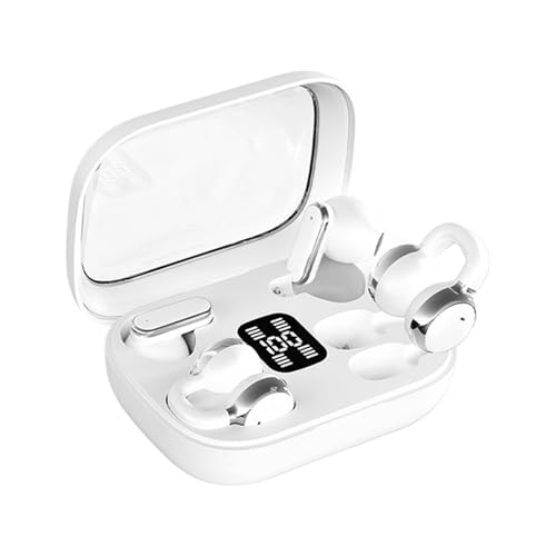 Wireless Earbuds - Clip On Headphones | 2 In 1 Clip On Earbuds In-Ear Wireless 5.4 Earphones | Waterproof Sport Headphone LED Di
