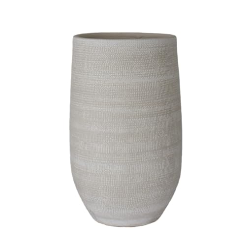 Bodenvase Tokio H. 30cm D. 19cm Creme grau Keramik CreaFlor Home