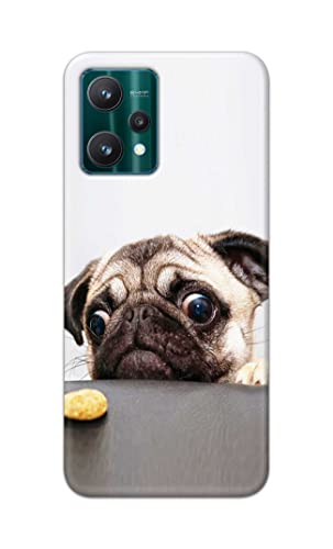 Image of PRINTFIDAA� Printed Hard Back Cover Case for Realme 9 Pro 5G Back Cover (Pug Dog) -2808